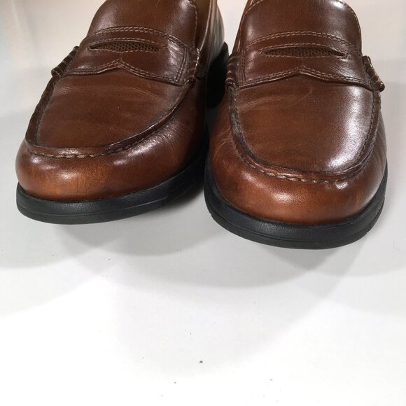 Clarks Unstructured Penny Loafers Mens Size 7.5 M Brown Leather 71743 main image 10